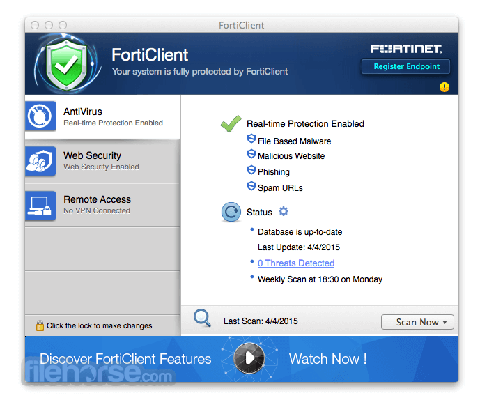 fortinet vpn client windows